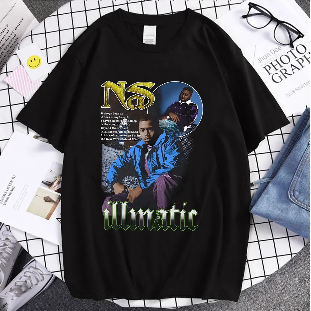 2021 Funny Fashion Couple New Tees Nas Illmatic Printed Cotton Loose Popular Style Tshirts Couple Summer Clothes Ulzzang T-shirt
2021 Funny Fashion Couple New Tees Nas Illmatic Printed Cotton Loose Popular Style Tshirts Couple Summer Clothes Ulzzang T-shirt
