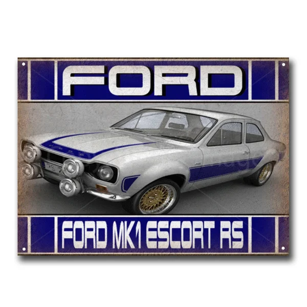Ford Mk1 эскорт Rs классический автомобиль авто винтажный металлический знак металлический постер металлический Декор настенный знак
Ford Mk1 эскорт Rs классический автомобиль авто винтажный металлический знак металлический постер металлический Декор настенный знак