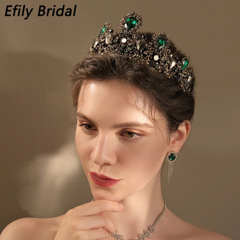 Green Crystal Crown Rhinestone Tiaras and Crowns for Women Hair Accessories Wedding Bridal Hair Jewelry Party Bride Headpiece
Green Crystal Crown Rhinestone Tiaras and Crowns for Women Hair Accessories Wedding Bridal Hair Jewelry Party Bride Headpiece