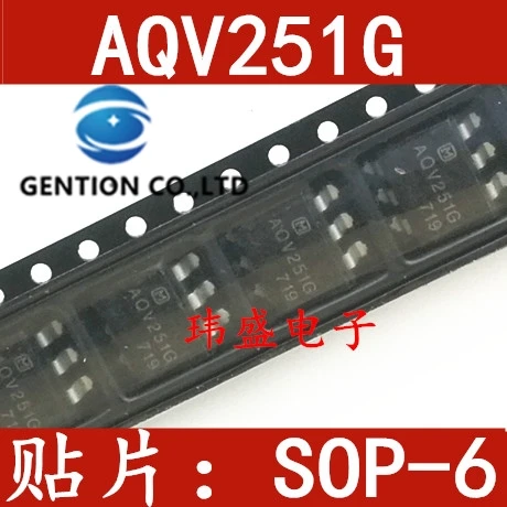 10PCS AQV251 AQV251G light coupling solid state relay AQV251GA SOP6 in stock 100% new and original
10PCS AQV251 AQV251G light coupling solid state relay AQV251GA SOP6 in stock 100% new and original