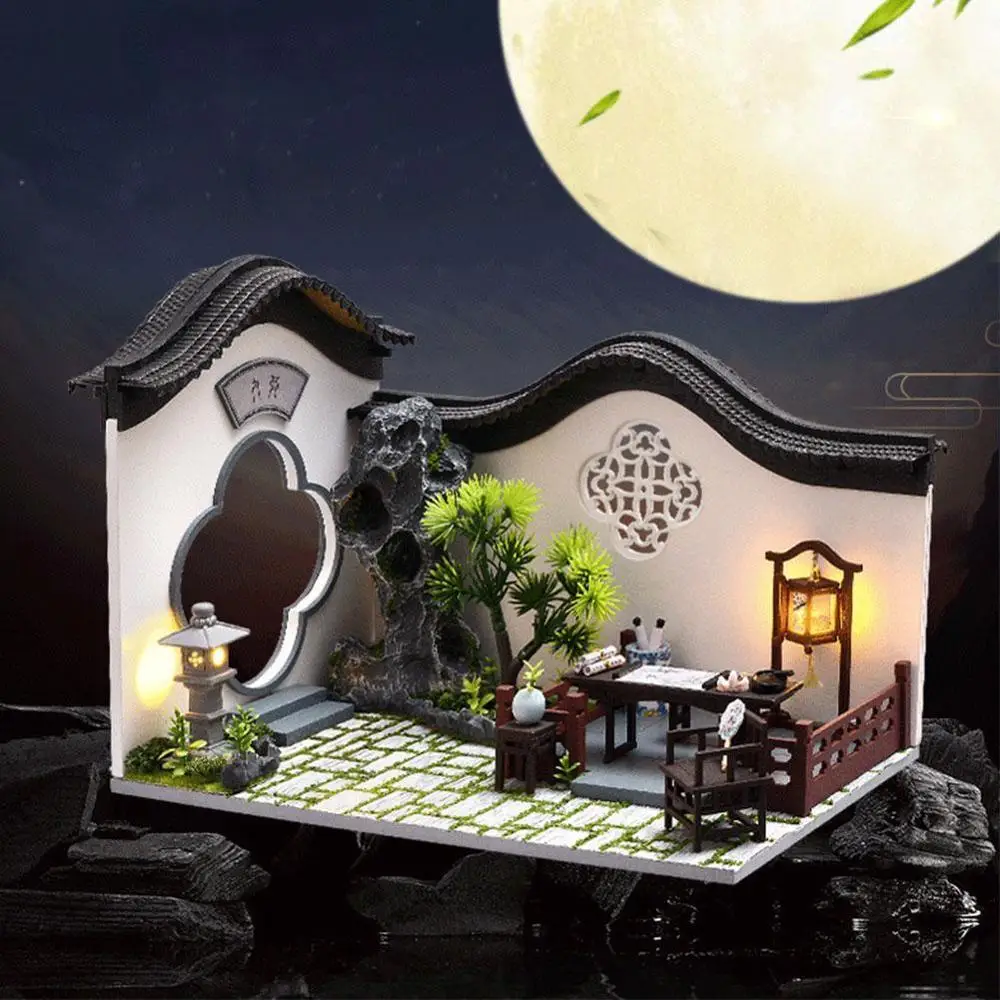 DIY Miniature Doll House Kit Handmade Chinese Style Creative Building Birthday Christmas Production Assembly Garden Model G K8Z5
DIY Miniature Doll House Kit Handmade Chinese Style Creative Building Birthday Christmas Production Assembly Garden Model G K8Z5