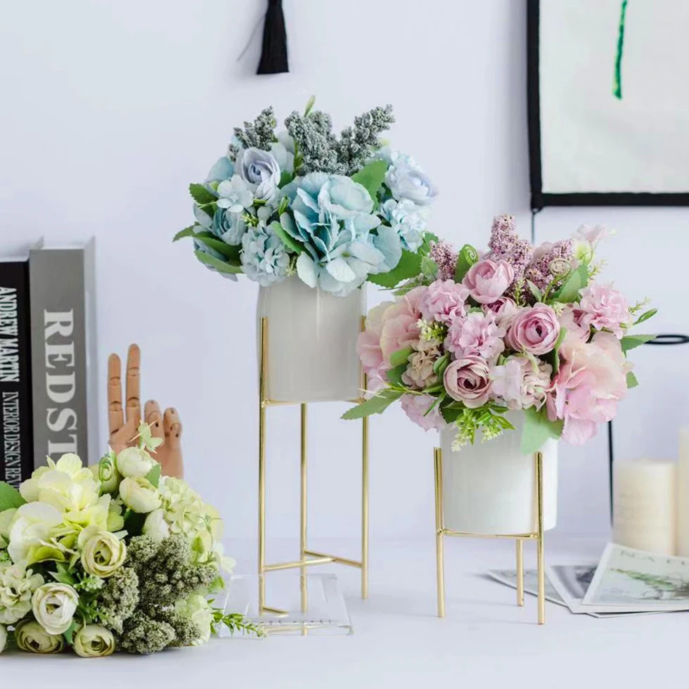 European Ceramic Vase+Artificial Flower Set Decor Wedding Gift Home Furnishing Decoration Crafts Livingroom Silk fake Flower Pot
European Ceramic Vase+Artificial Flower Set Decor Wedding Gift Home Furnishing Decoration Crafts Livingroom Silk fake Flower Pot