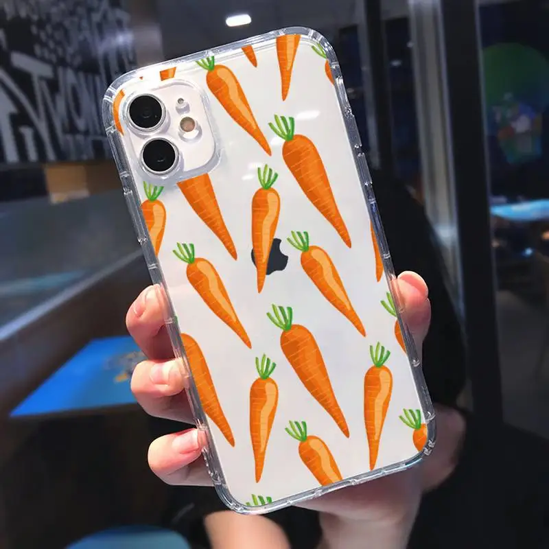 Cute cartoon carrot red vegetable Phone Case Transparent for Clear iPhone 11 12 8 7 6 6S Plus X 5S SE 2020 XR mini pro XS MAX
Cute cartoon carrot red vegetable Phone Case Transparent for Clear iPhone 11 12 8 7 6 6S Plus X 5S SE 2020 XR mini pro XS MAX
