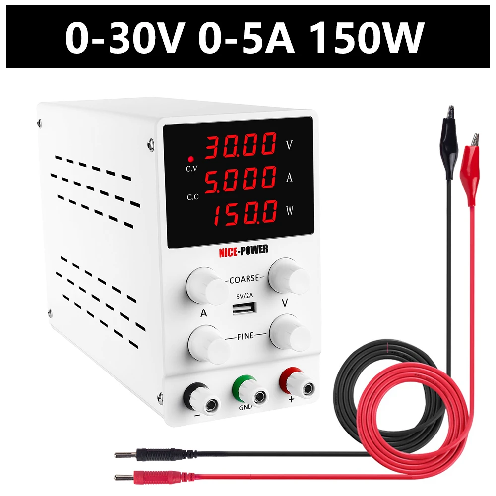 Regulated Laboratory Power Supply 30V 5A Adjustable 10A 120V 3A Current Voltage Regulator Stabilizer Switch Bench Power Source
Regulated Laboratory Power Supply 30V 5A Adjustable 10A 120V 3A Current Voltage Regulator Stabilizer Switch Bench Power Source