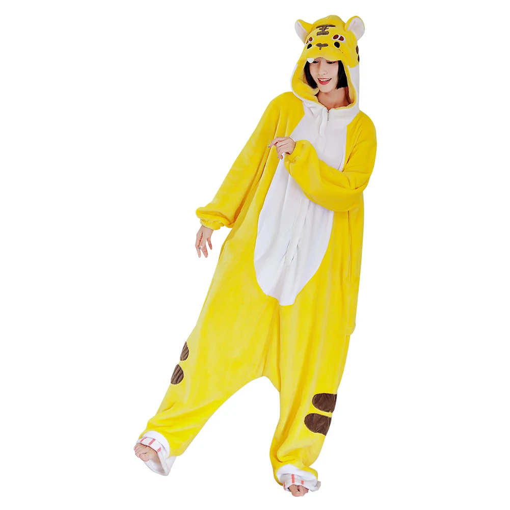 Adults Animal Pajamas Cartoon Tiger Onesies Women Men Warm Flannel Hooded Sleepwear 
Adults Animal Pajamas Cartoon Tiger Onesies Women Men Warm Flannel Hooded Sleepwear