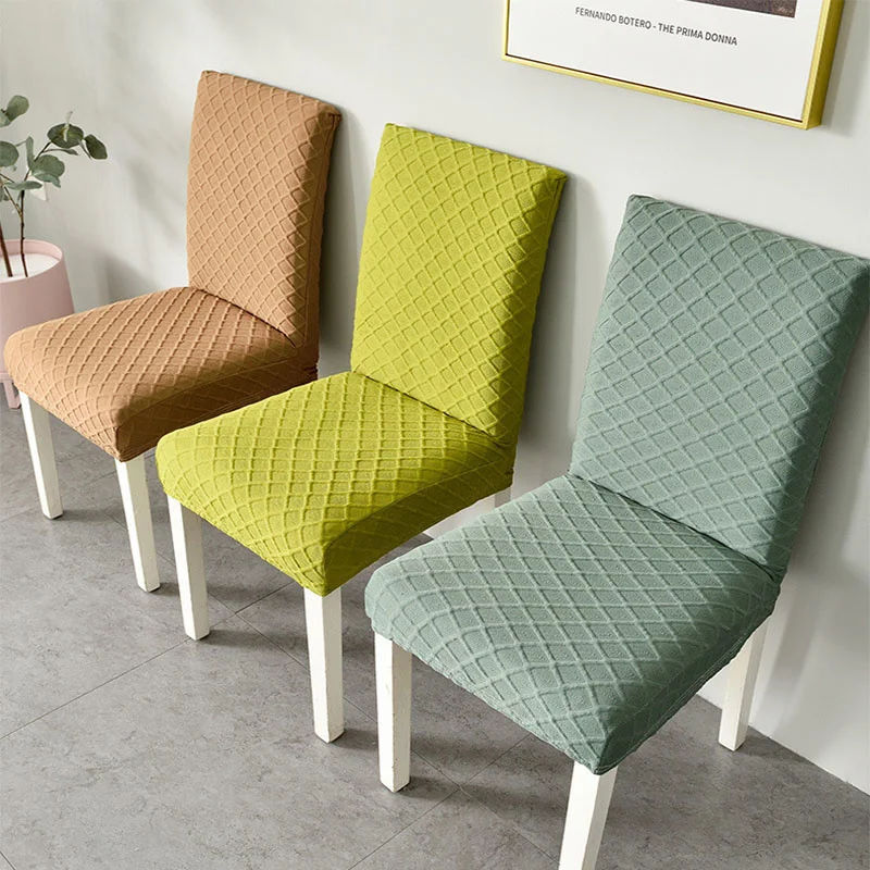 Thick Dining Room Chair Cover Solid Color 3D Embossed Striped Lattice Home Stretch Chair Seat Cover Spandex Funda Silla Comedor
Thick Dining Room Chair Cover Solid Color 3D Embossed Striped Lattice Home Stretch Chair Seat Cover Spandex Funda Silla Comedor