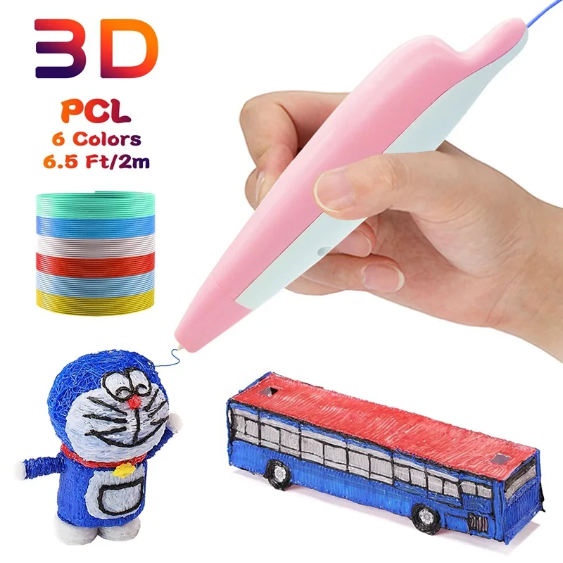 3d ручка 3D Pen DIY Printer Drawing Pens Original For Kids Design PCL Filament 1.75mm Christmas Birthday gift | Компьютеры и офис
