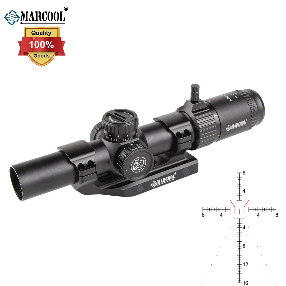 MARCOOL 1-6X24 IR Wide Angle Optics Rifle Scope with Etched Glass Rangefinder
MARCOOL 1-6X24 IR Wide Angle Optics Rifle Scope with Etched Glass Rangefinder
