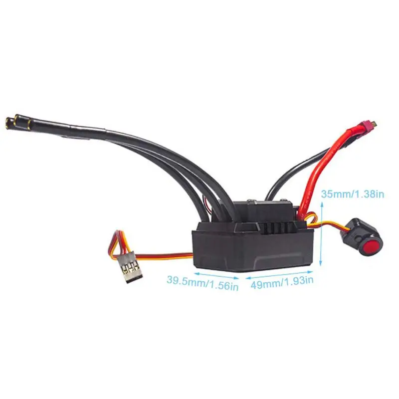 60A/80A Sensorless Brushless Motor Waterproof ESC Speed Controller for 1/8 1/10 Remote Control Climbing Car Model
60A/80A Sensorless Brushless Motor Waterproof ESC Speed Controller for 1/8 1/10 Remote Control Climbing Car Model