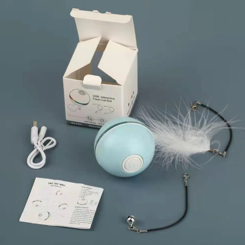 Intelligent Electric Cat Toy Ball Rolling Led Flashing Ball Cat Interactive Toys Electric Cat Toy USB Rechargeable Pet Products 
Intelligent Electric Cat Toy Ball Rolling Led Flashing Ball Cat Interactive Toys Electric Cat Toy USB Rechargeable Pet Products
