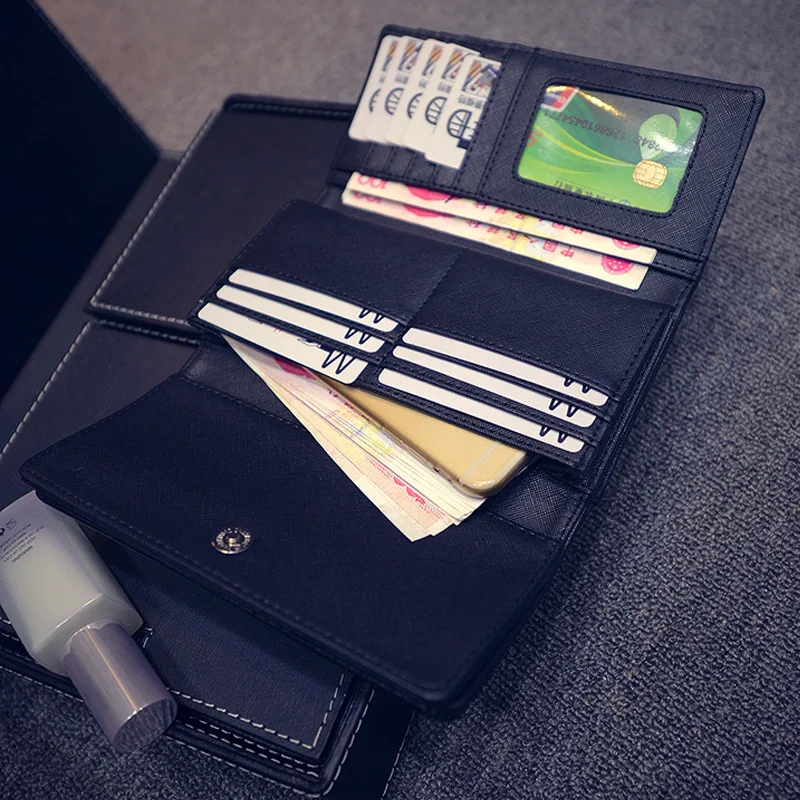 New online celebrity rivet double cover clutch bag long wallet women's card bag
New online celebrity rivet double cover clutch bag long wallet women's card bag