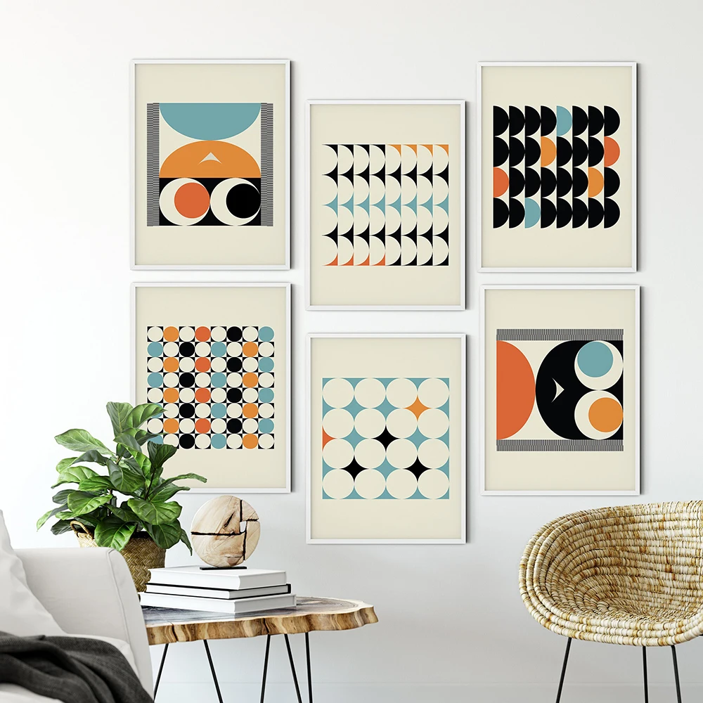 Mid Century Modern Abstract Wall Art Print Retro Geometric Poster Blue Orange Black Canvas Painting Nordic Home Decor Frameless
Mid Century Modern Abstract Wall Art Print Retro Geometric Poster Blue Orange Black Canvas Painting Nordic Home Decor Frameless
