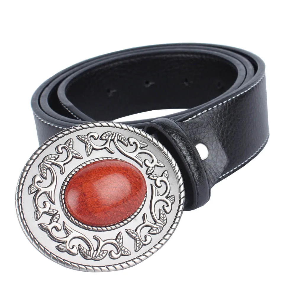 Men Women Stylish Jeans Trouser Waist Belt Waistband With Flower Ruby Buckle 
Men Women Stylish Jeans Trouser Waist Belt Waistband With Flower Ruby Buckle