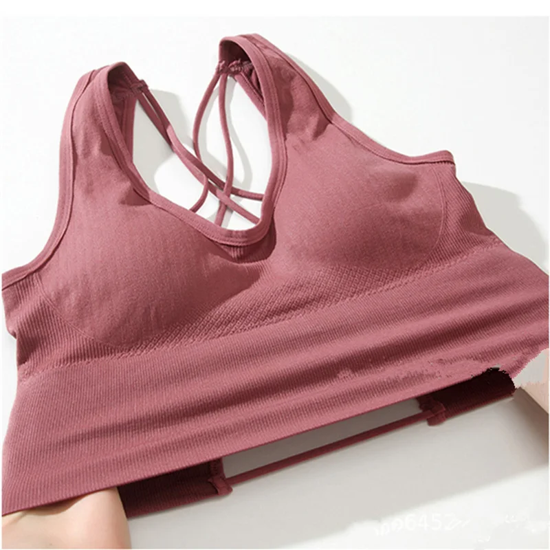 New Seamless Beauty Back Sports Bra Women Shockproof Sexy Breathable Athletic Fitness Running Gym Vest Tops Sportswear 
New Seamless Beauty Back Sports Bra Women Shockproof Sexy Breathable Athletic Fitness Running Gym Vest Tops Sportswear