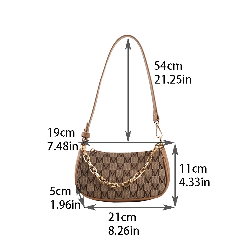Chain Letter Shoulder Bag For Women PU Leather Armpit Crossbody Bag Baguette Handbags 2021 New Vintage Designer Messenger Bags
Chain Letter Shoulder Bag For Women PU Leather Armpit Crossbody Bag Baguette Handbags 2021 New Vintage Designer Messenger Bags