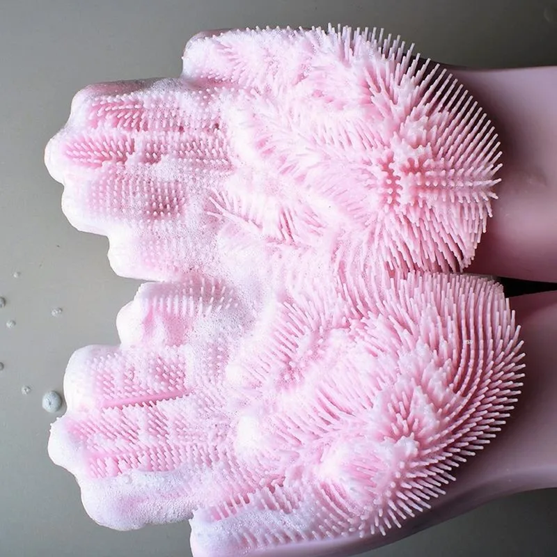 Kitchen gloves Silicone Dishwashing Gloves Eco-Friendly Scrubber Cleaning rubber gloves For Kitchen Bed Bathroom cleaning gloves
Kitchen gloves Silicone Dishwashing Gloves Eco-Friendly Scrubber Cleaning rubber gloves For Kitchen Bed Bathroom cleaning gloves