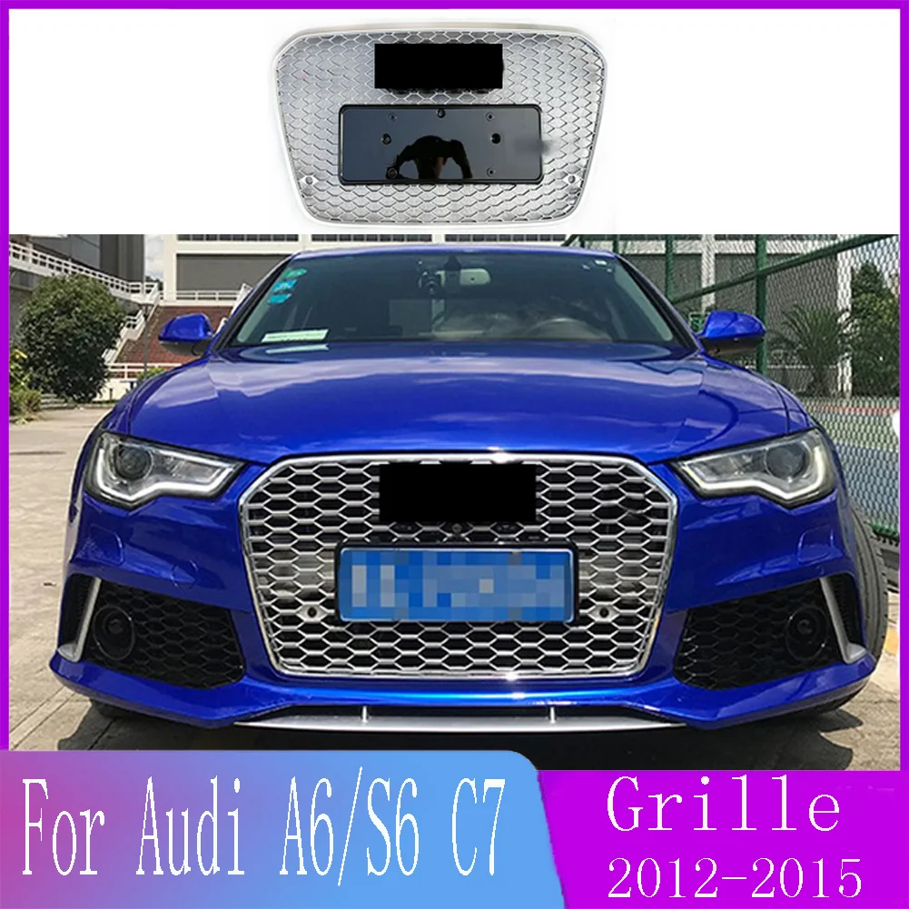 Car Accessory Front Bumper Grille Centre Panel Styling Upper Grill For Audi A6/S6 C7 2012 2013 2014 2015 silver racing grill
Car Accessory Front Bumper Grille Centre Panel Styling Upper Grill For Audi A6/S6 C7 2012 2013 2014 2015 silver racing grill