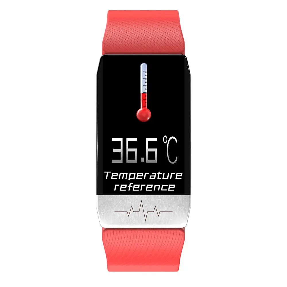 Смарт-часы T1 термометр ЭКГ пульсометр артериальное давление | Электроника