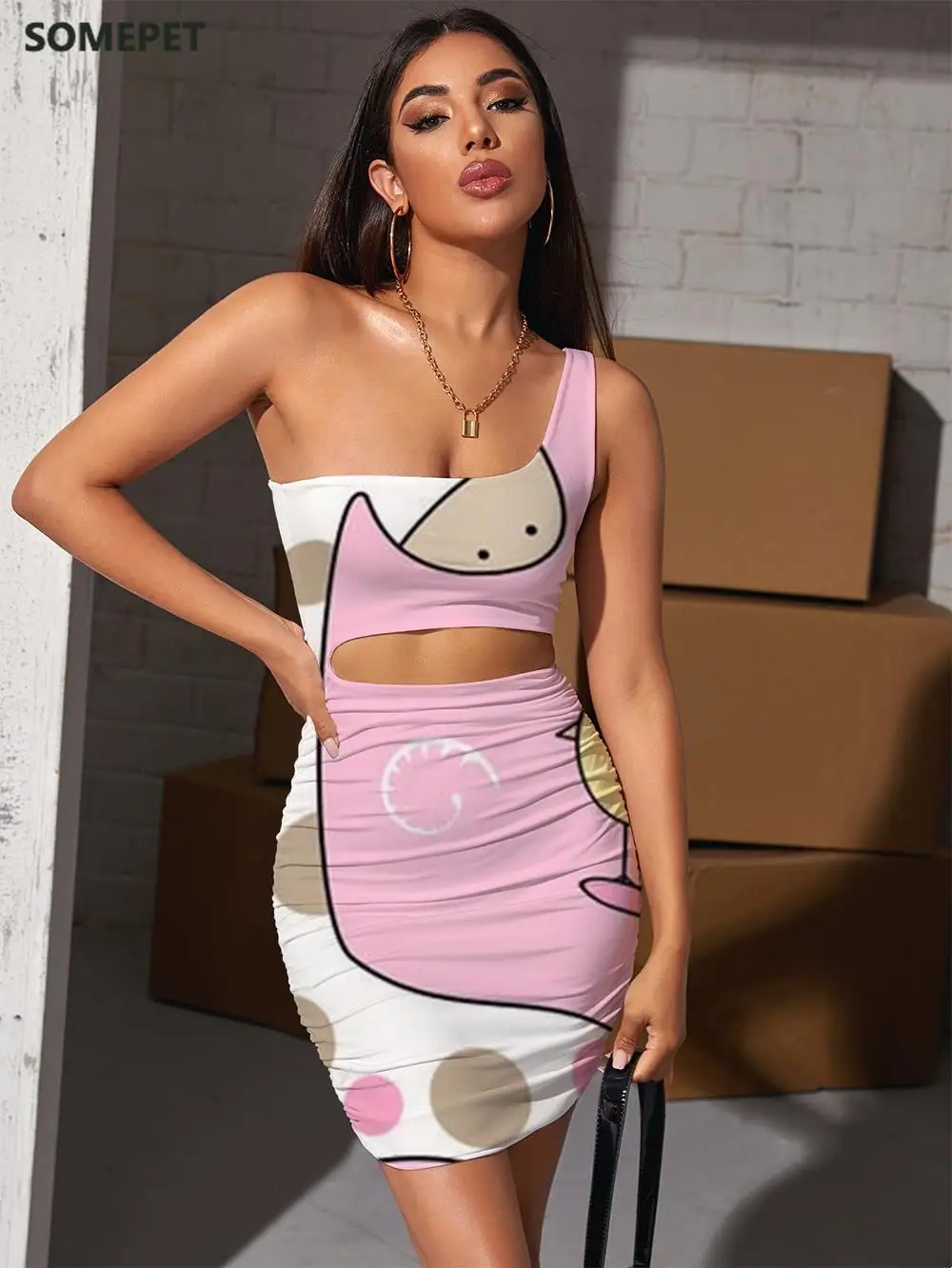 SOMEPET Giraffe Dresses Women Chick Vestido Sexy Animal 3d Print Christmas Pleating Lovely Bodycon Dress Womens Clothing Party
SOMEPET Giraffe Dresses Women Chick Vestido Sexy Animal 3d Print Christmas Pleating Lovely Bodycon Dress Womens Clothing Party