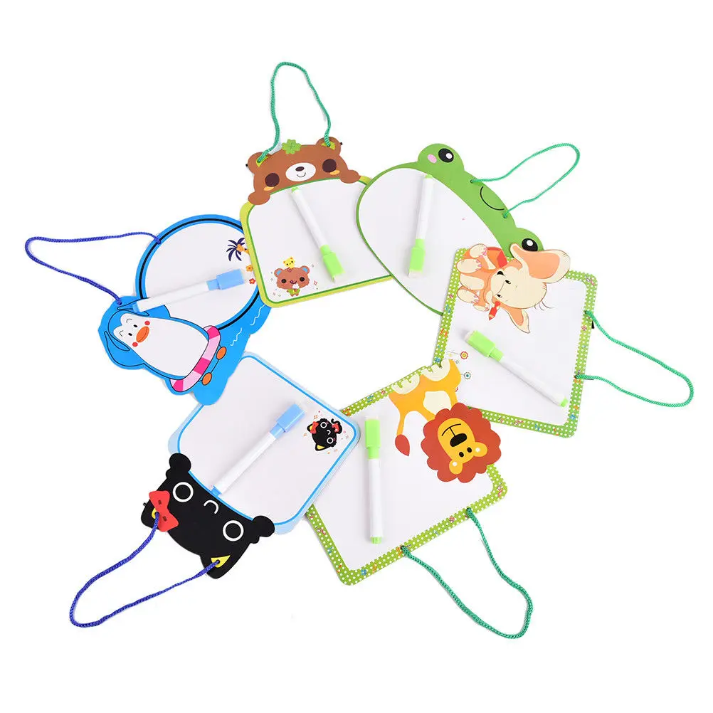 Kids Whiteboard Cartoon Animal One Piece Dry Wipe Cardboard Drawing Kid White Board Hanging With Pen 1Pcs 18cm*14cm
Kids Whiteboard Cartoon Animal One Piece Dry Wipe Cardboard Drawing Kid White Board Hanging With Pen 1Pcs 18cm*14cm