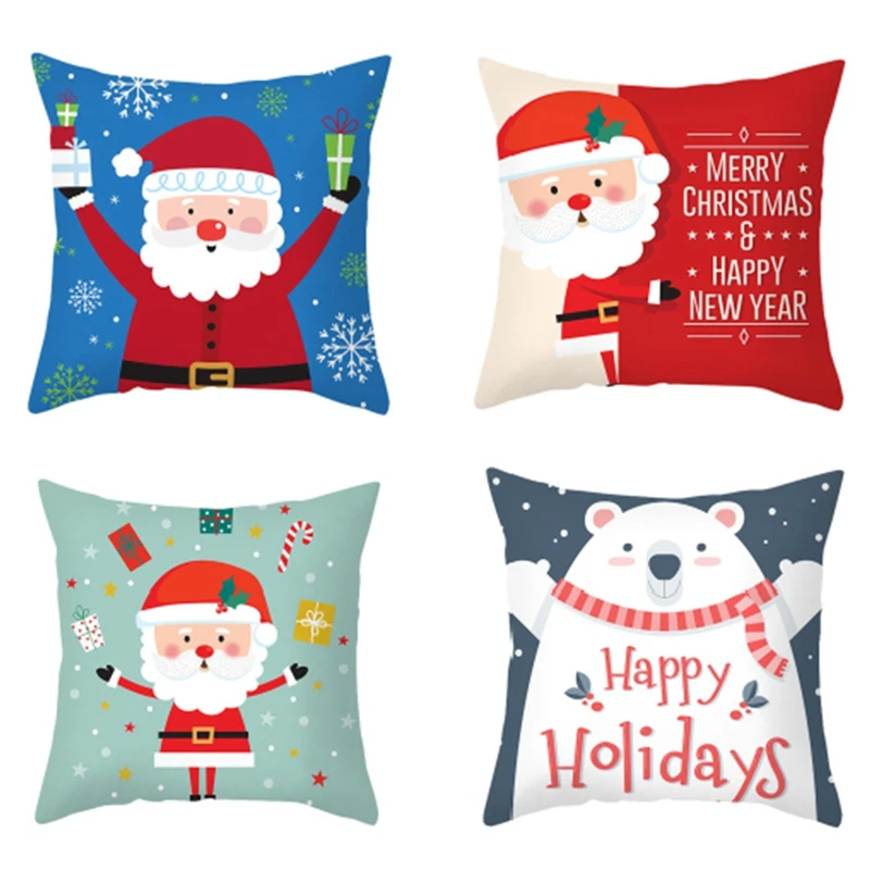 45cm Merry Christmas Cushion Cover Santa Claus Decorating Christmas Ornaments Christmas 4Pcs
45cm Merry Christmas Cushion Cover Santa Claus Decorating Christmas Ornaments Christmas 4Pcs