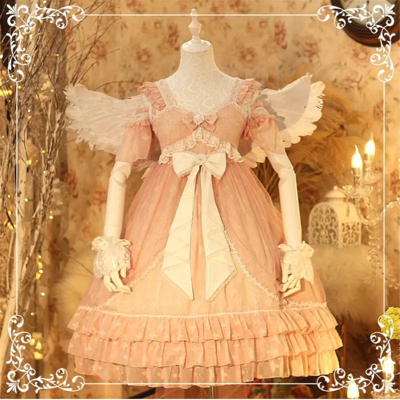 Palace Princess Sweet Lolita Dresses Vintage Lace Bowknot Medieval Victorian Dress Kawaii Girl Gothic Op Loli Cosplay
Palace Princess Sweet Lolita Dresses Vintage Lace Bowknot Medieval Victorian Dress Kawaii Girl Gothic Op Loli Cosplay