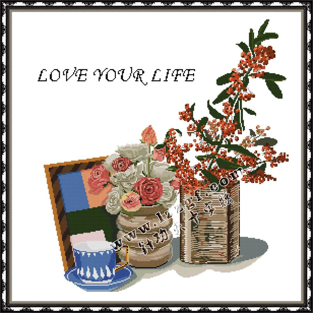 Everlasting Love Love Life-Roses Ecological Cotton Chinese Cross Stitch Kit DIY 11CT 14CT Stampted Wedding Home Decoration
Everlasting Love Love Life-Roses Ecological Cotton Chinese Cross Stitch Kit DIY 11CT 14CT Stampted Wedding Home Decoration