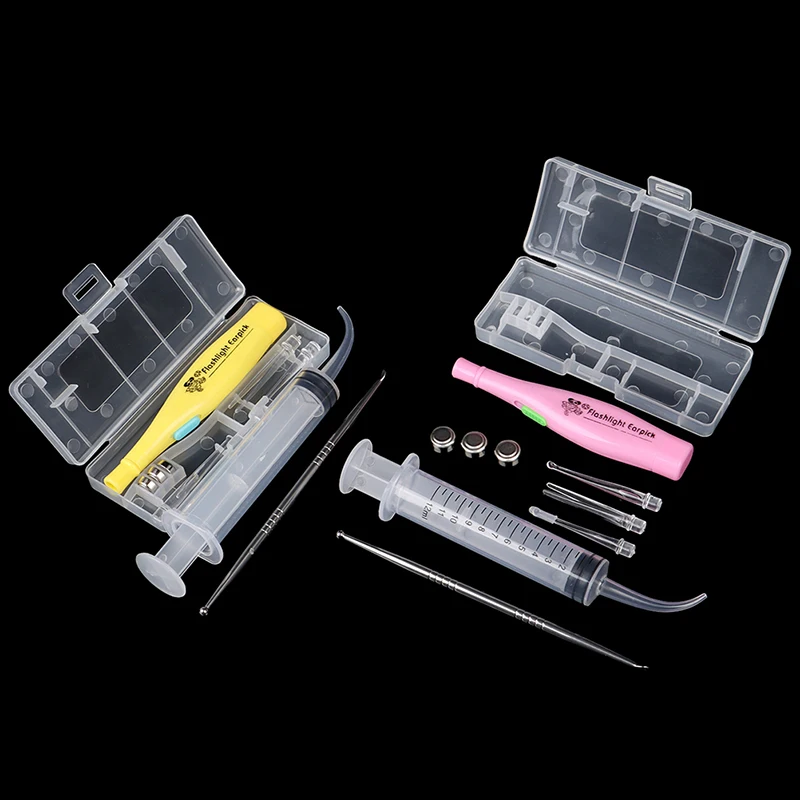 LED Light Earpick Tonsil Stone Remover Tools LED Light Ear Wax Remover Earpick With 3 Tips Irrigator Syringe Clean Care Tool NEW
LED Light Earpick Tonsil Stone Remover Tools LED Light Ear Wax Remover Earpick With 3 Tips Irrigator Syringe Clean Care Tool NEW
