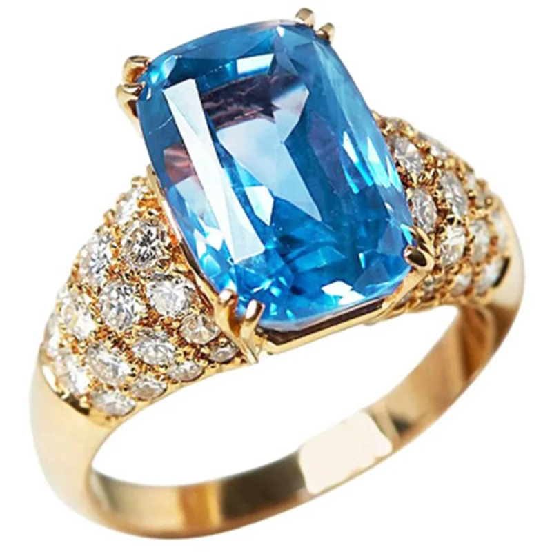 Milangirl Blue Zircon Color Rings Fahion Brand Sparkling Party Jewelry S Male And Female Rings
Milangirl Blue Zircon Color Rings Fahion Brand Sparkling Party Jewelry S Male And Female Rings