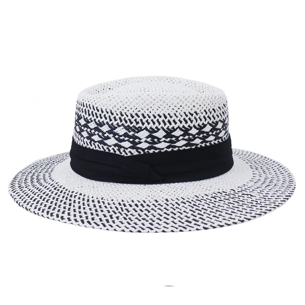 Солнцезащитная шляпа для женщин соломенная Летняя Пляжная мужская обувь на