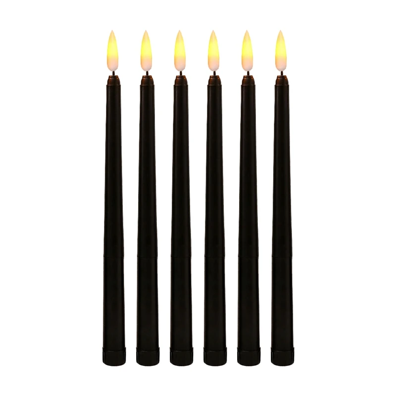 Упаковка из 6 черных светодиодных свечей для дня рождения, желтые беспламенные Мерцающие светодиодные лампы с аккумулятором
Упаковка из 6 черных светодиодных свечей для дня рождения, желтые беспламенные Мерцающие светодиодные лампы с аккумулятором