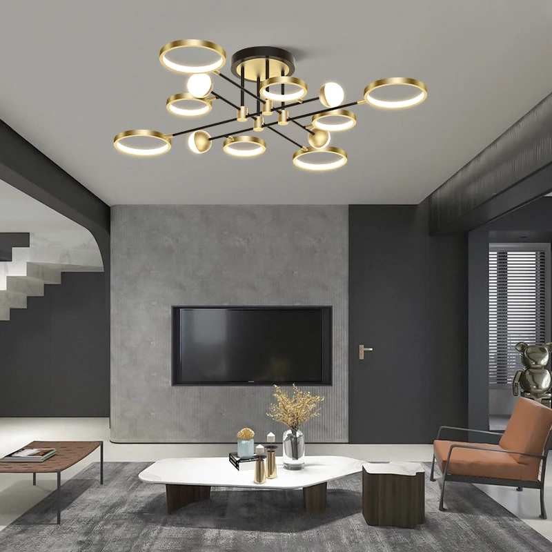 Nordic Luxury Led Chandelier lighting For Living room Dining Bedroom Modern Ceiling lights Mount Black Gold Home Decor Lamp
Nordic Luxury Led Chandelier lighting For Living room Dining Bedroom Modern Ceiling lights Mount Black Gold Home Decor Lamp