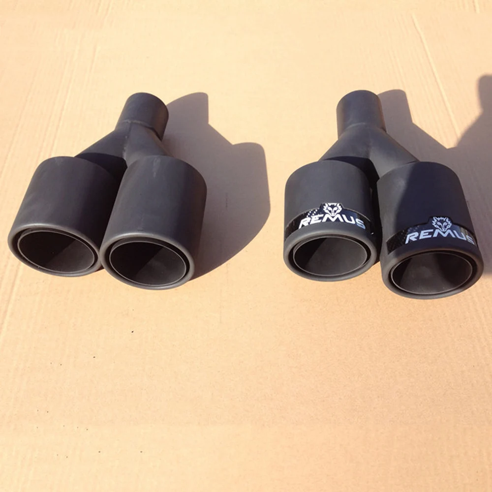 1 Pair Matt Black Stainless Steel Universal Exhaust Tip Remus Dual Exhaust Muffler Pipe Tips
1 Pair Matt Black Stainless Steel Universal Exhaust Tip Remus Dual Exhaust Muffler Pipe Tips
