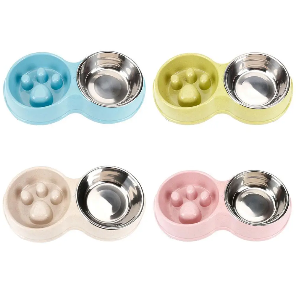 Easy Clean Non Slip Prevent Obesity Dogs Cats Home Feeder Bowl Steel Leakproof Anti Slow Choking Pet Portable Dou Y2N3
Easy Clean Non Slip Prevent Obesity Dogs Cats Home Feeder Bowl Steel Leakproof Anti Slow Choking Pet Portable Dou Y2N3