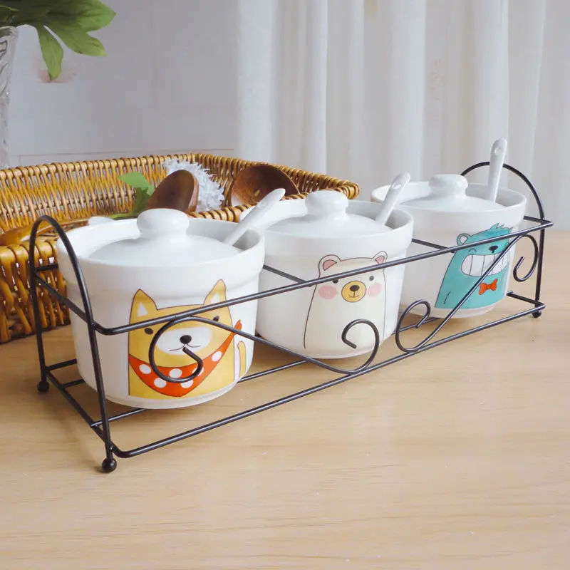 Кухонные принадлежности Набор банок для приправ Керамика Комбинации солонка масло пряный банку приправы коробка комплект из 3 предметов с ...
Кухонные принадлежности Набор банок для приправ Керамика Комбинации солонка масло пряный банку приправы коробка комплект из 3 предметов с ...