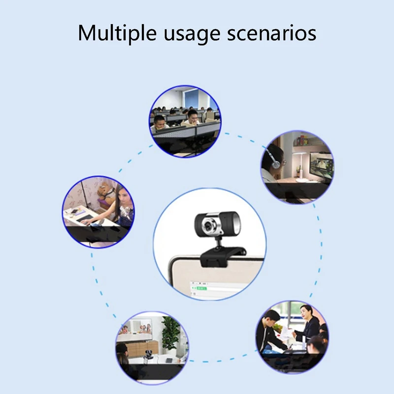 HD Camera Portable 480P Webcam Manual Focus Built-in Microphone Used for Online Meeting Teaching Videos
HD Camera Portable 480P Webcam Manual Focus Built-in Microphone Used for Online Meeting Teaching Videos