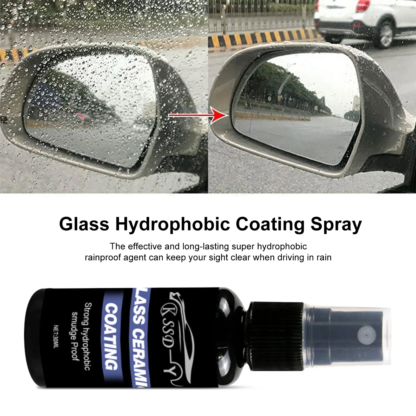

Glass Hydrophobic Coating Spray anti-fog and rain-proof Car Windshield Water Repellent Auto Car Window Agent cars accessories