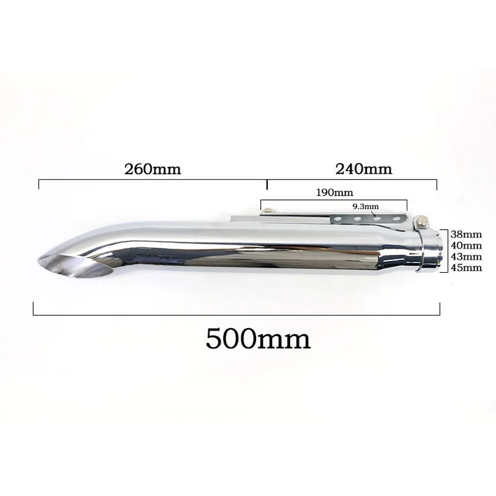 38-45mm Inlet 20 inch Retro Motorcycle Right Side Exhaust Pipe For Mini Bike E-Bike Scooter Dirt Bike Cafe Racer Harley
38-45mm Inlet 20 inch Retro Motorcycle Right Side Exhaust Pipe For Mini Bike E-Bike Scooter Dirt Bike Cafe Racer Harley