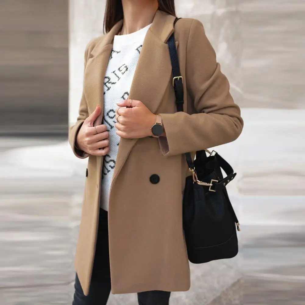 Plus Size Women Autumn Winter Fashion Wide Lapel Double-line Buttons Warm Coat Outwear Jacket
Plus Size Women Autumn Winter Fashion Wide Lapel Double-line Buttons Warm Coat Outwear Jacket