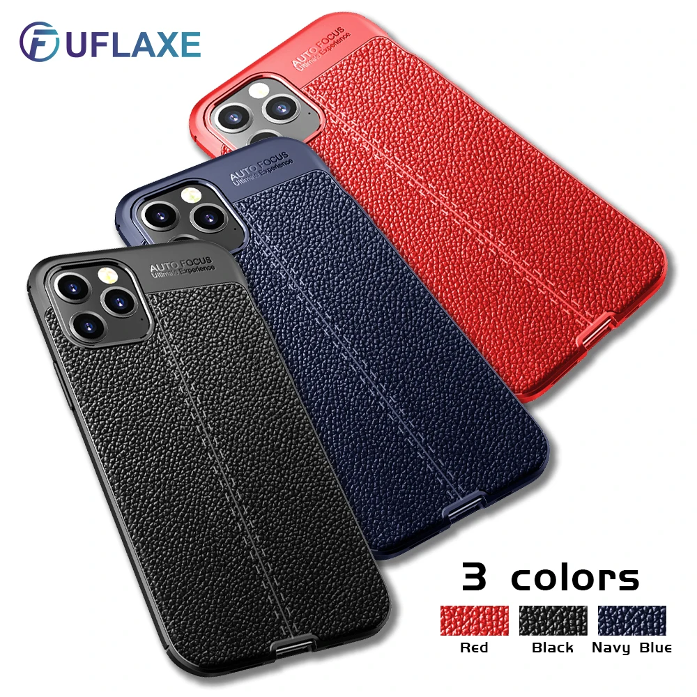 UFlaxe Soft Silicone Shockproof Case for Apple iPhone 11 12 Pro Max Mini Litchi Texture Ultra-thin Cover
UFlaxe Soft Silicone Shockproof Case for Apple iPhone 11 12 Pro Max Mini Litchi Texture Ultra-thin Cover