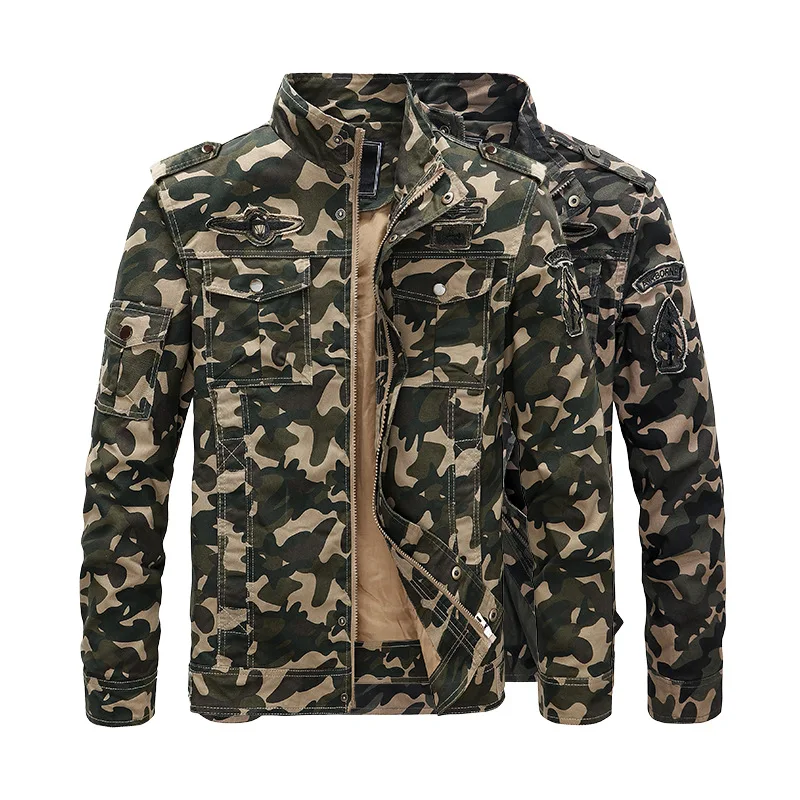 2021 New Jacket Cotton Multi-pocket Tooling Jacket Men's Camouflage Plus Size Men's Autumn and Winter Men Jacket Men Clothing
2021 New Jacket Cotton Multi-pocket Tooling Jacket Men's Camouflage Plus Size Men's Autumn and Winter Men Jacket Men Clothing