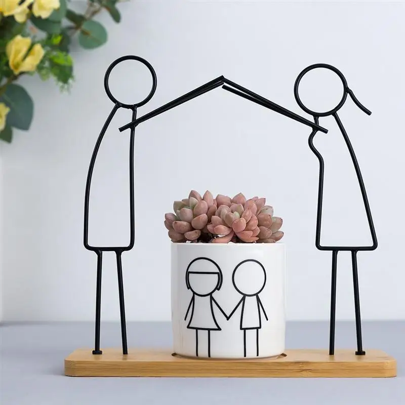1 Set Iron Ceramic Succulent Plant Pot Modern Simple Flowerpot Abstract Parent-Child Companionship Flower Pot Home Decor
1 Set Iron Ceramic Succulent Plant Pot Modern Simple Flowerpot Abstract Parent-Child Companionship Flower Pot Home Decor