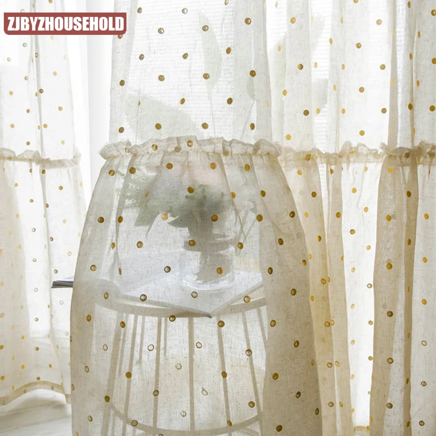 Japanese Golden Shiny Geometric Dots Cotton and Linen Bedroom Window Screens Dream Bottom Lace Opaque Living Room Tulle
Japanese Golden Shiny Geometric Dots Cotton and Linen Bedroom Window Screens Dream Bottom Lace Opaque Living Room Tulle