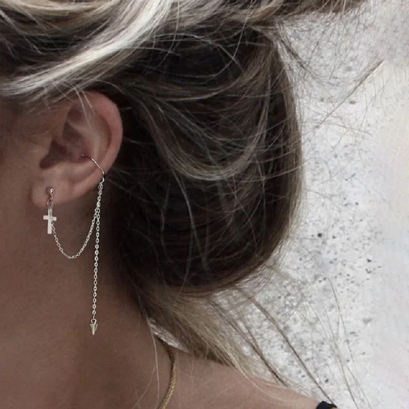 Simple Moon Star Rhinestone Long Chain Earrings For Women Shine Sun Crescent Geometric Tassel Piercing Earring Party Jewelry
Simple Moon Star Rhinestone Long Chain Earrings For Women Shine Sun Crescent Geometric Tassel Piercing Earring Party Jewelry