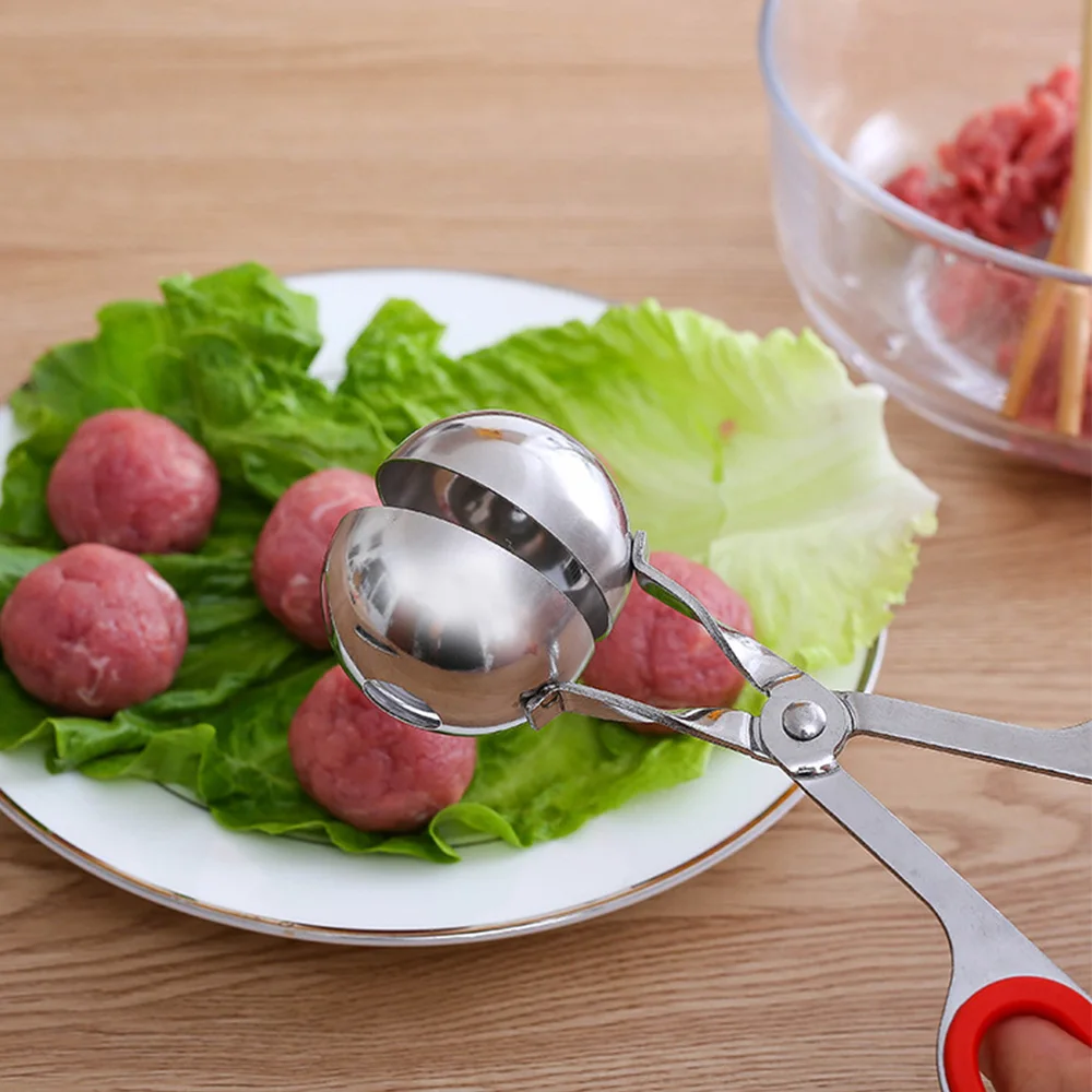 Meat Baller Stainless Steel Meatball Clip Tongs with Rubber Grip for Kitchen Pork Beef Meat Rice Ball Maker Cooking Tools Gadget
Meat Baller Stainless Steel Meatball Clip Tongs with Rubber Grip for Kitchen Pork Beef Meat Rice Ball Maker Cooking Tools Gadget