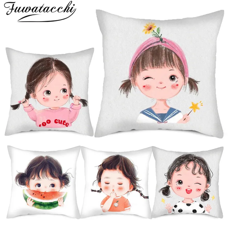 Fuwatacchi Cartoon Cushion Covers Cute Kid Pattern Pillow Cases Cotton for Bedroom Sofa Girl and Boy Pillow Covers 45*45cm
Fuwatacchi Cartoon Cushion Covers Cute Kid Pattern Pillow Cases Cotton for Bedroom Sofa Girl and Boy Pillow Covers 45*45cm