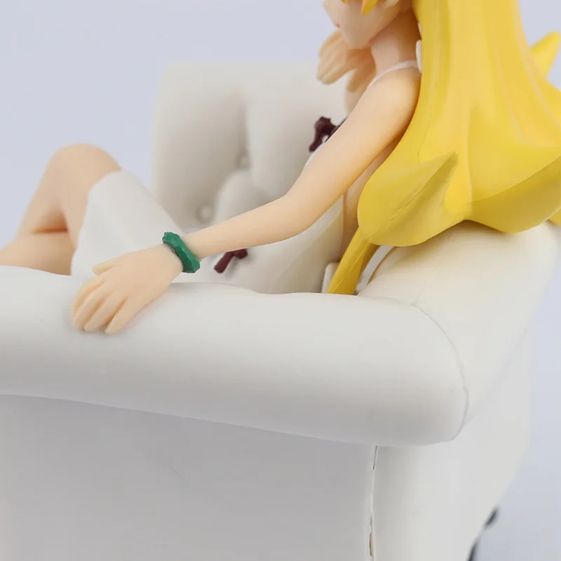 Фигурка Аниме Bakemonogatari 11 см диванная сиденье Oshino Shinobu ПВХ экшн-фигурка игрушки