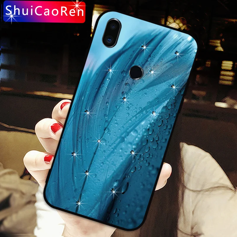Роскошный чехол Стразы для Meizu Pro 6 7 Plus черный с блестящими бриллиантами M6 M8 M9 Note M6s