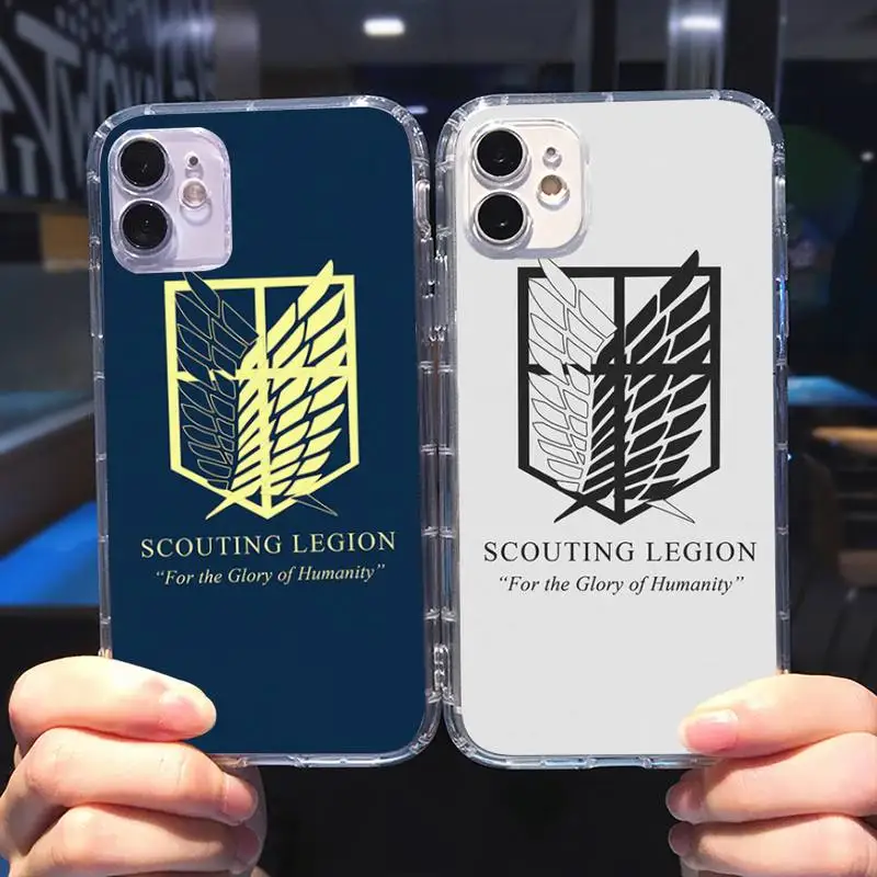 Anime attack on Titan Phone Case Transparent for iPhone 6 7 8 11 12 s mini pro X XS XR MAX Plus cover funda shell
Anime attack on Titan Phone Case Transparent for iPhone 6 7 8 11 12 s mini pro X XS XR MAX Plus cover funda shell