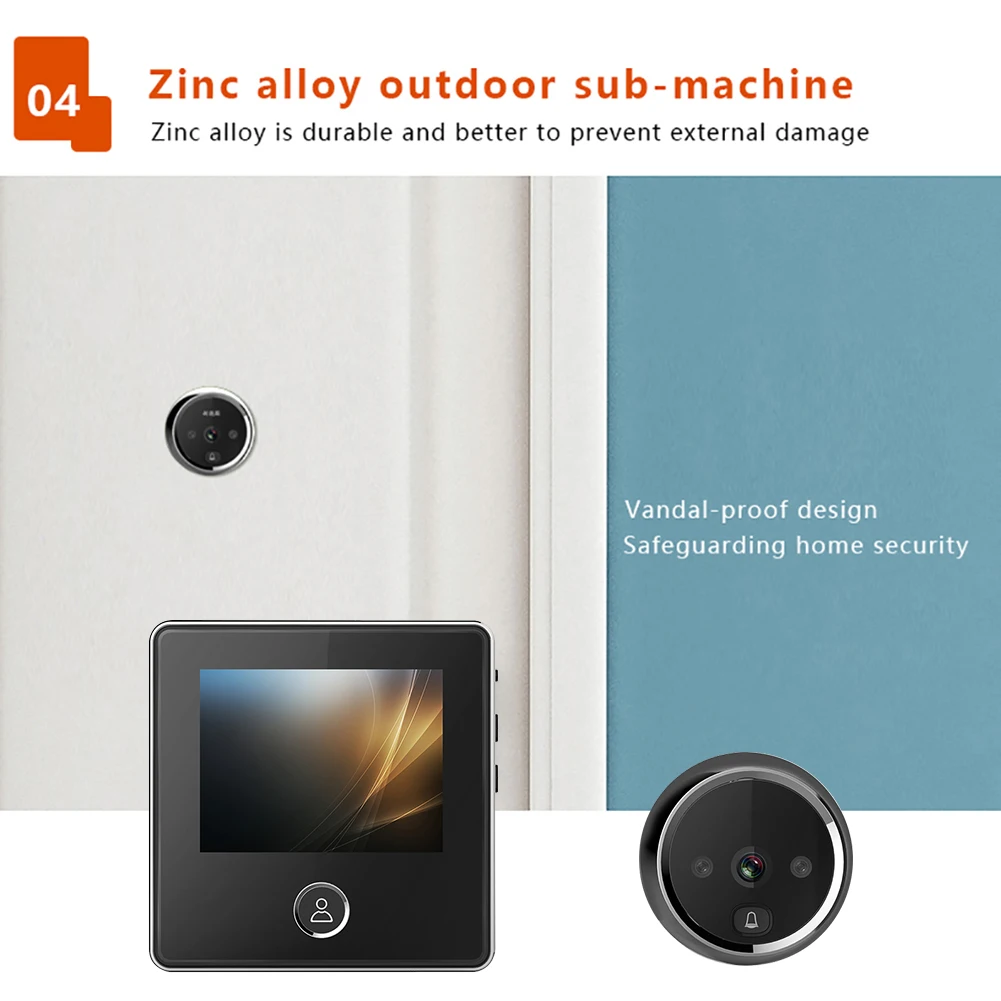 DD2 3.0 inch LCD Electronic Camera Doorbell 120 Degree Angle Infrared Night Vision Home Security Eye Peephole Viewer Door Bell
DD2 3.0 inch LCD Electronic Camera Doorbell 120 Degree Angle Infrared Night Vision Home Security Eye Peephole Viewer Door Bell